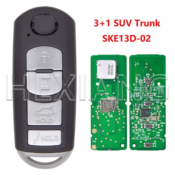 2016-2019 Mazda CX-5 CX-9 / 4-Button Smart Key / PN: TKY2-67-5DY / WAZSKE13D02 (AFTERMARKET)